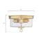 Westinghouse Fixture Ceiling LED Flush-Mount 60W 2-Light Lebanon 12In Chmpgn Brass Clear Glass 6128600 - alternate 5